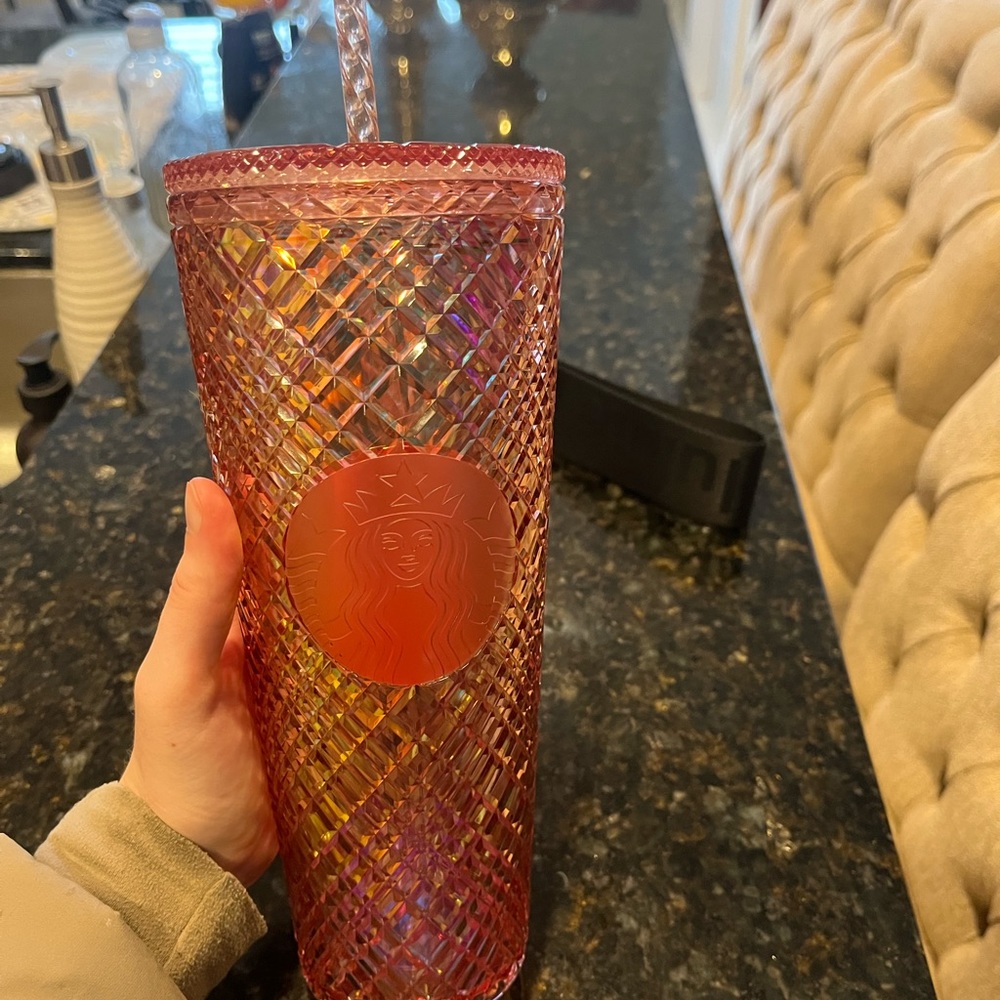 Pink 2022 Valentine’s Day Starbucks cup